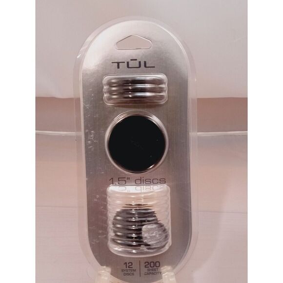 TUL 1.5" Discs Black 12 Discs Note Taking System Discbound Expansion Discs New - Picture 2 of 4